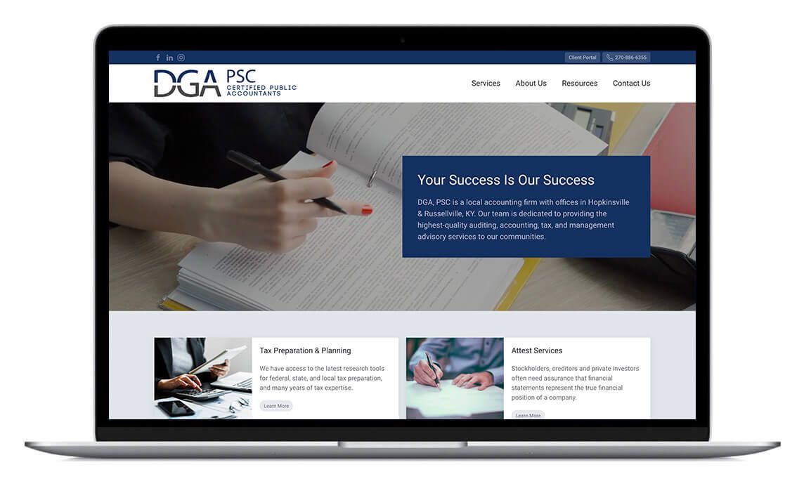 DGA PSC, CPA website